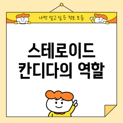 스테로이드 칸디다의 역할