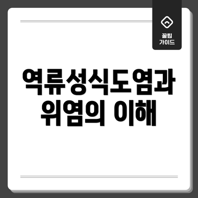 역류성식도염과 위염의 이해