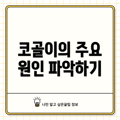 코골이의 주요 원인 파악하기