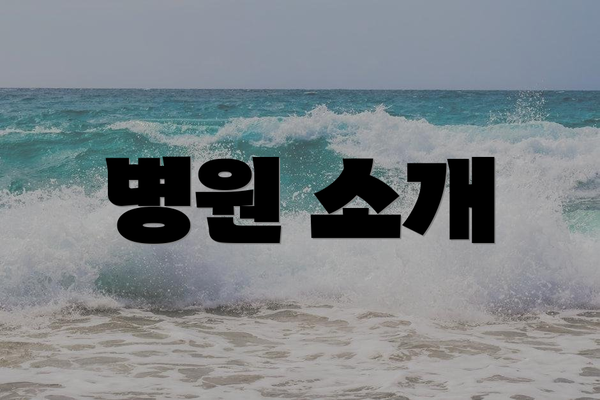 병원 소개