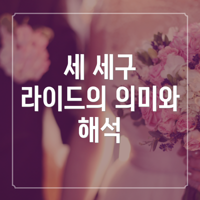 세 세구 라이드의 의미와 해석