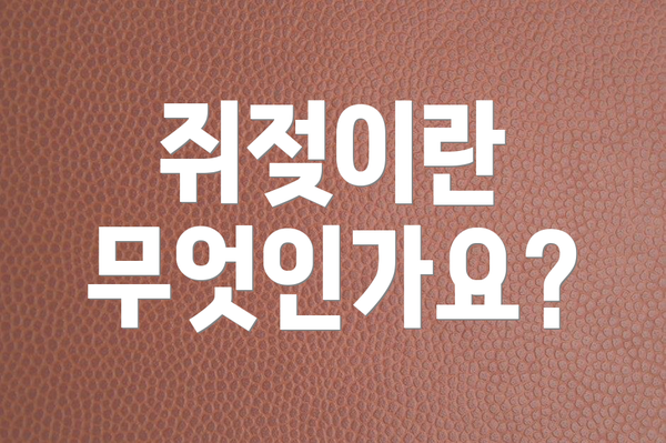 쥐젖이란 무엇인가요?