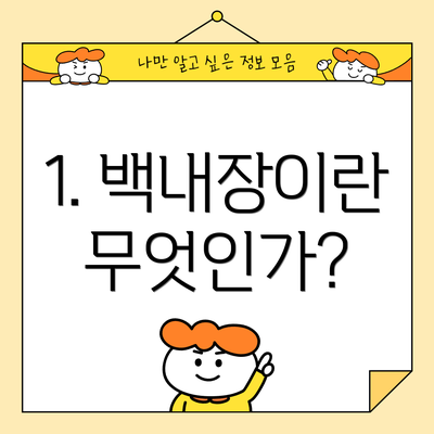1. 백내장이란 무엇인가?