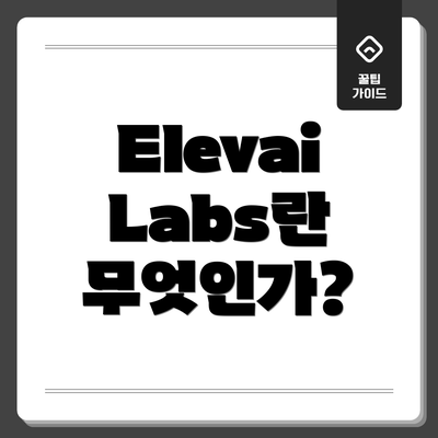 Elevai Labs란 무엇인가?