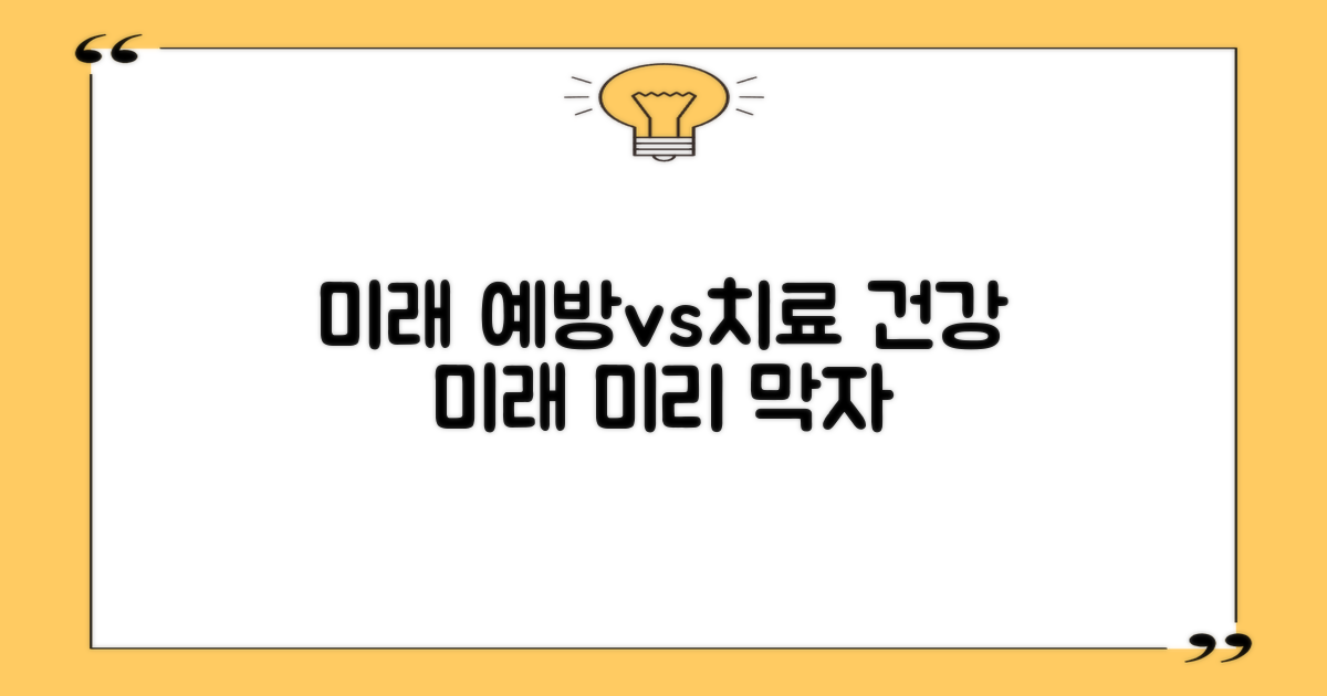미래: 예방 vs 치료
