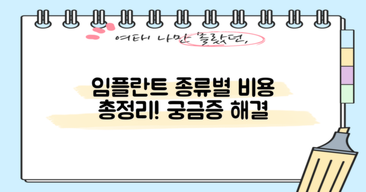 임플란트, 종류별 비용 궁금하셨죠?
